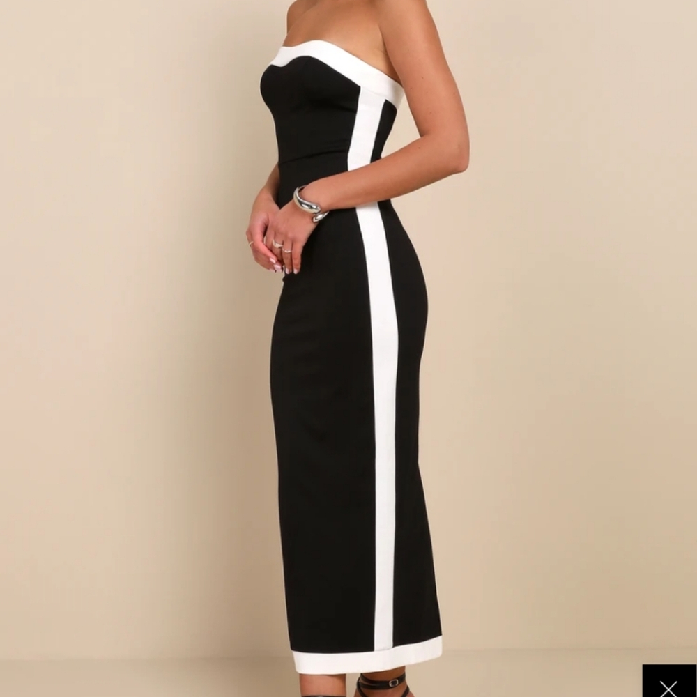 Lulus Impressive Edge Black Color Block